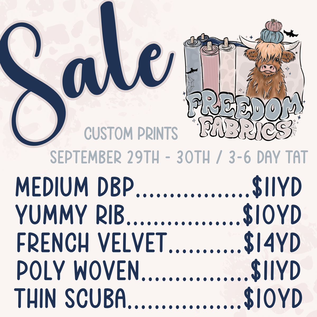 SALE 09/29
