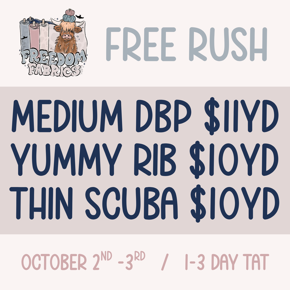 FREE RUSH 10/02