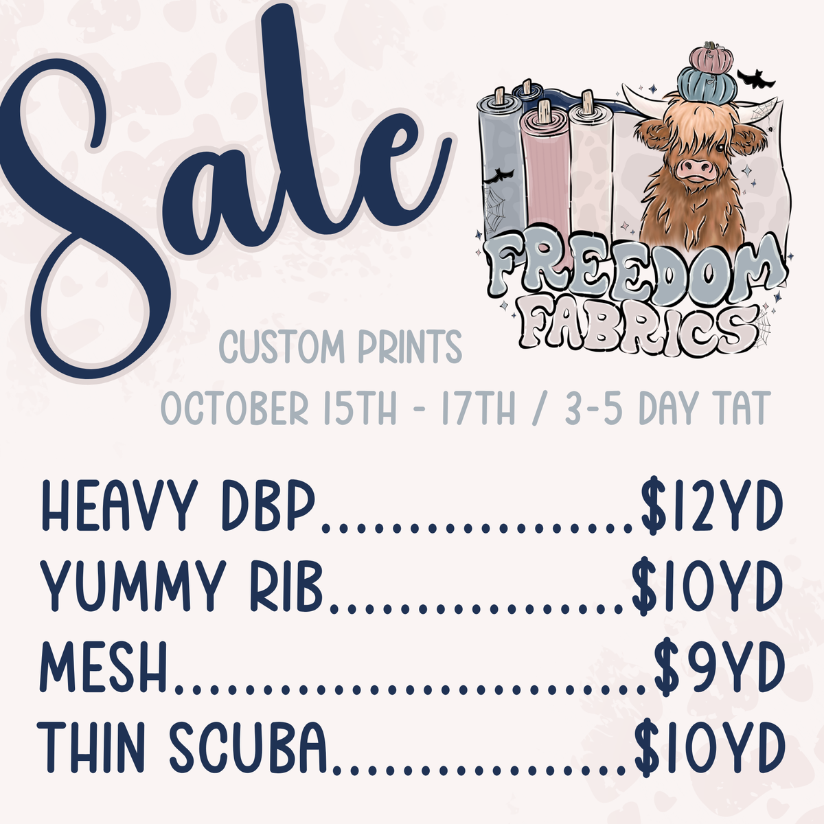 SALE 10/15