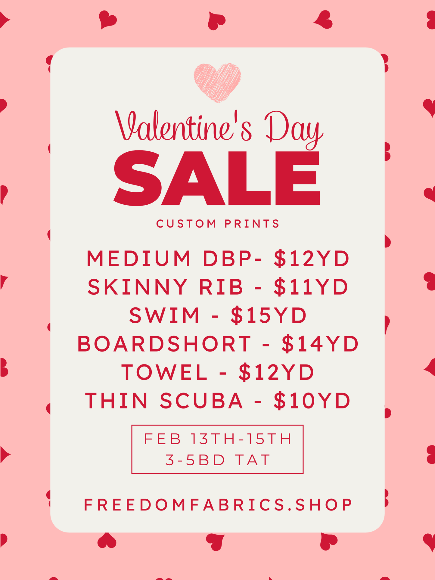 VALENTINES DAY SALE
