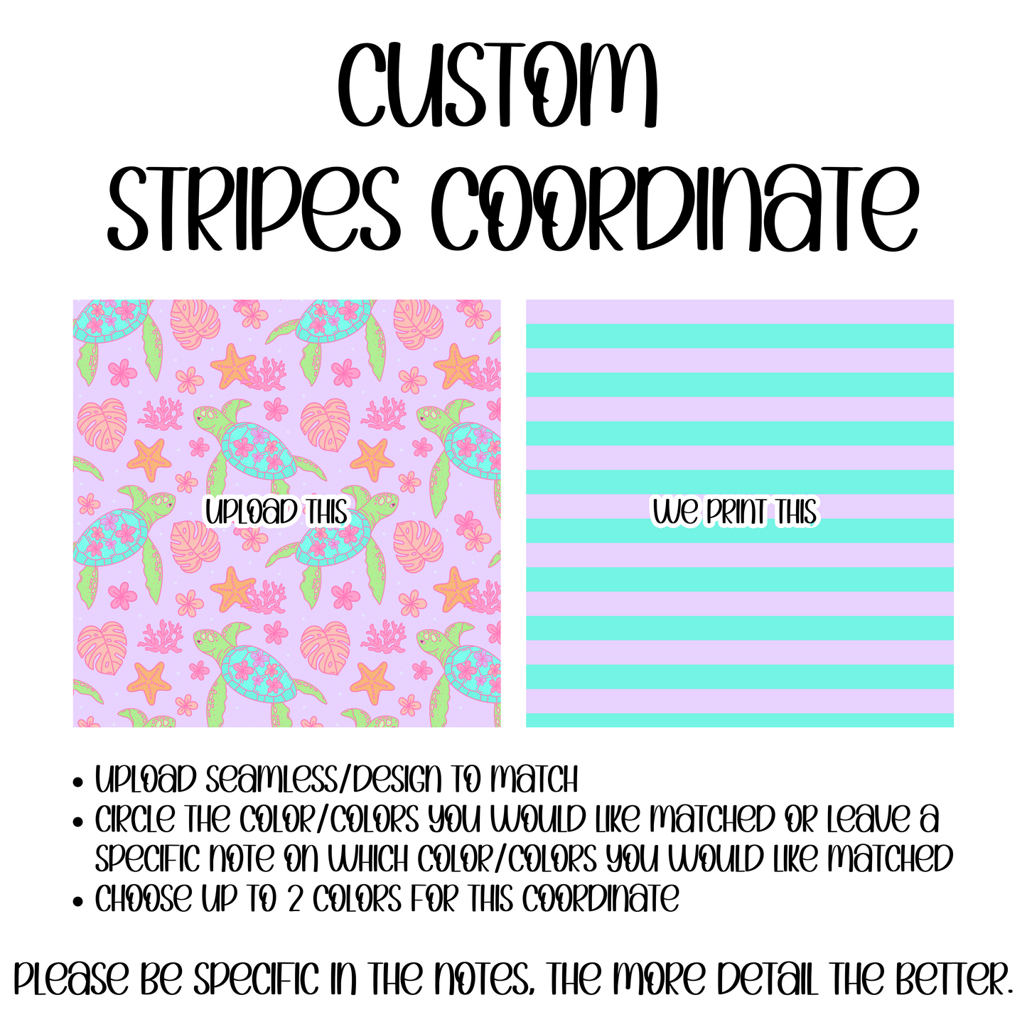 Custom stripes