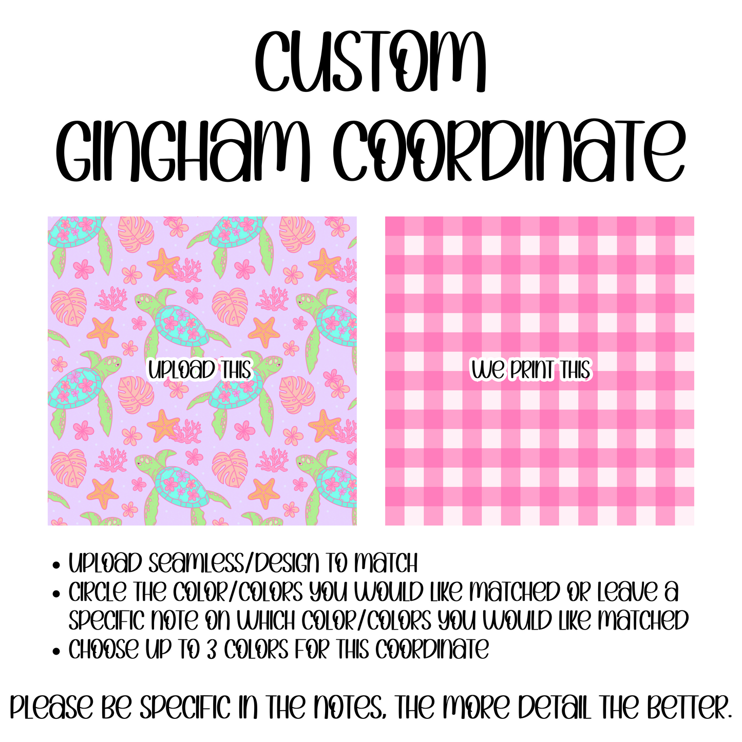Custom gingham