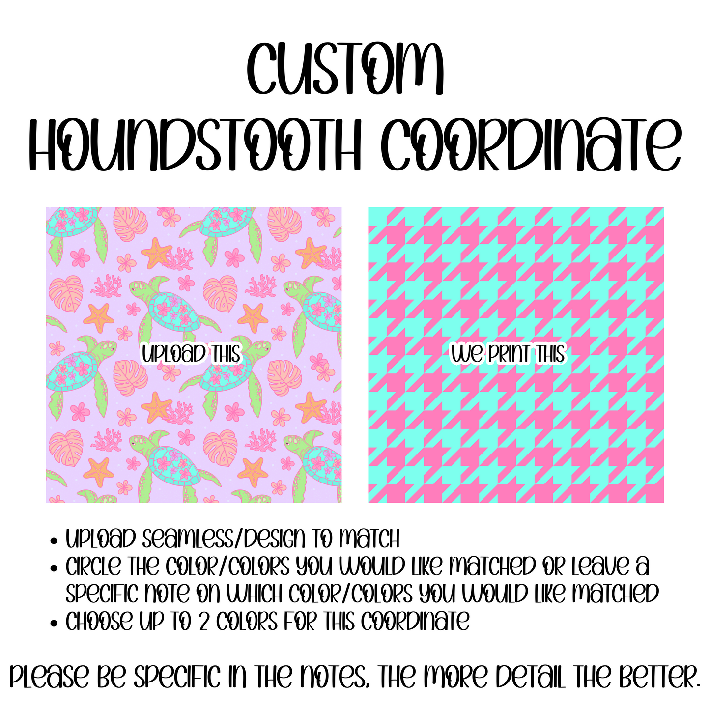 Custom houndstooth