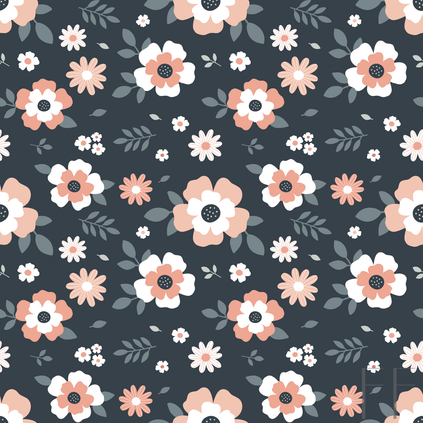 Mauve Grey floral