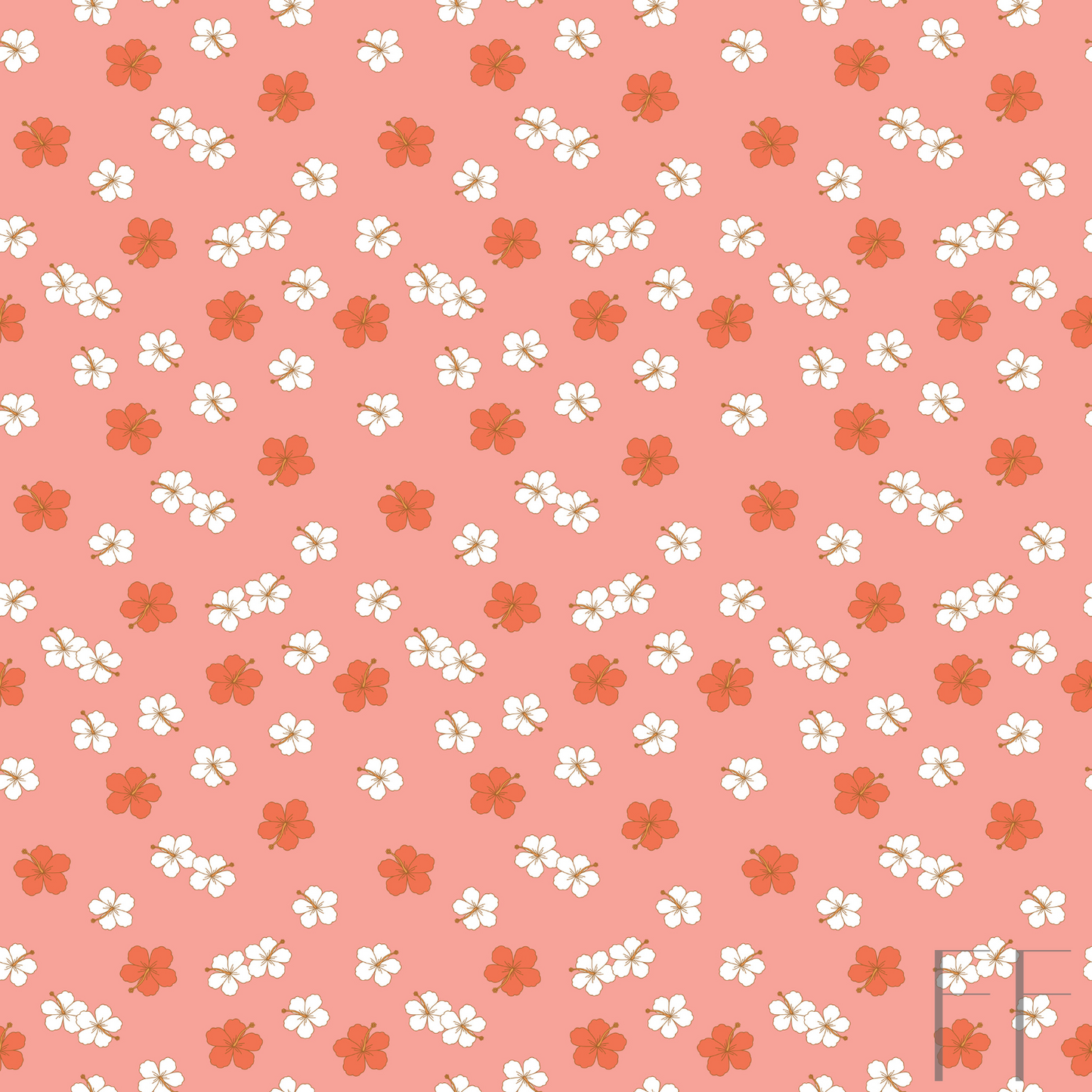 Mauve, white floral