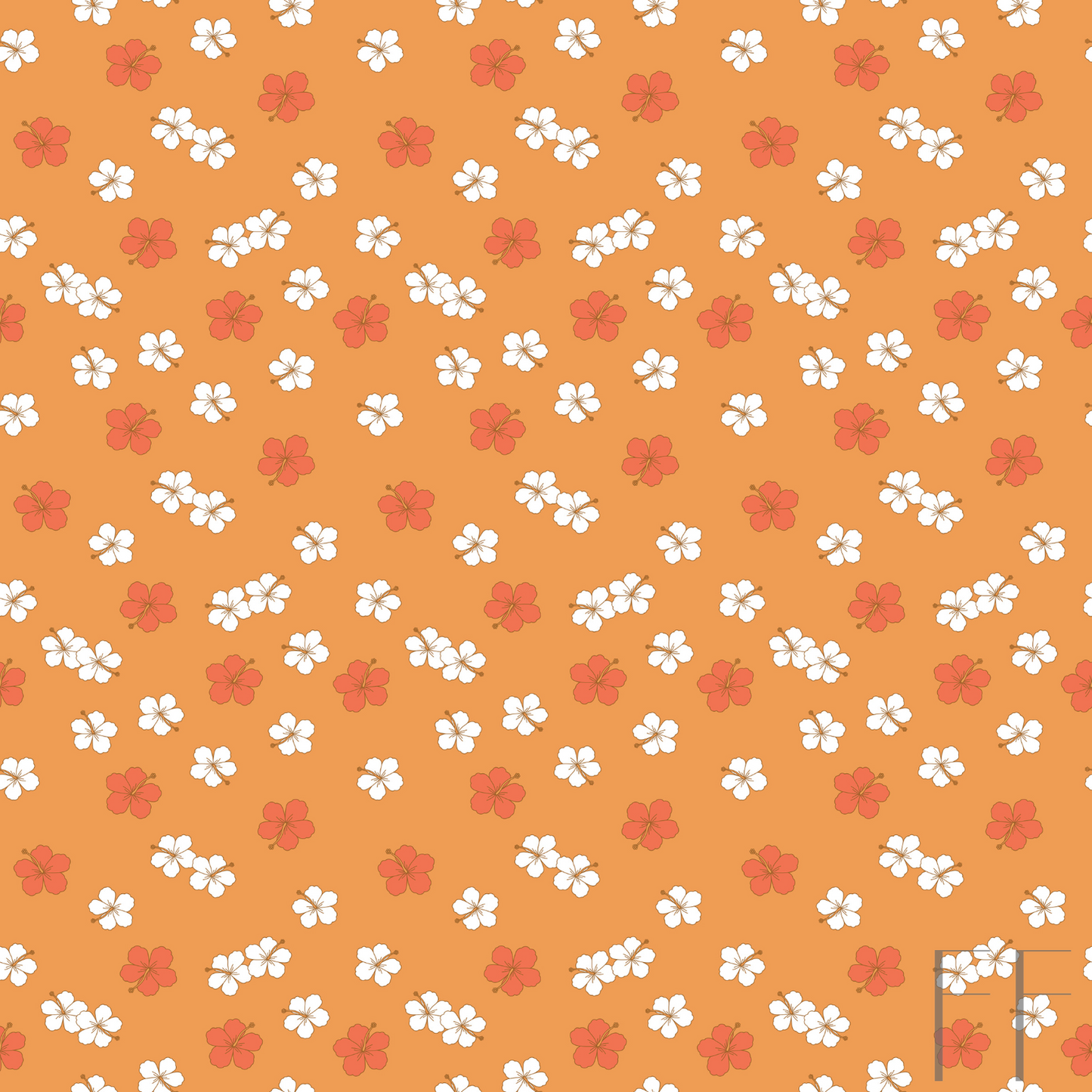 Orange floral