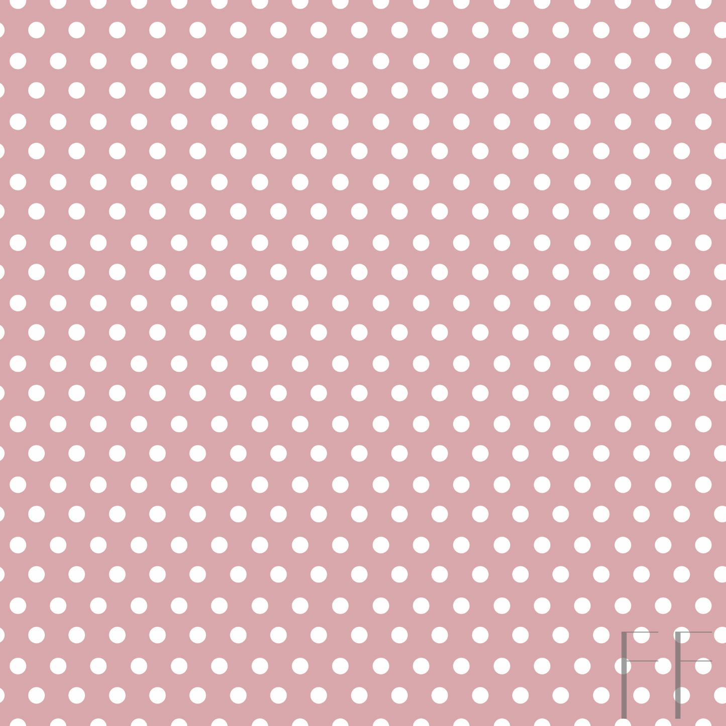 Pink, White Polka dot