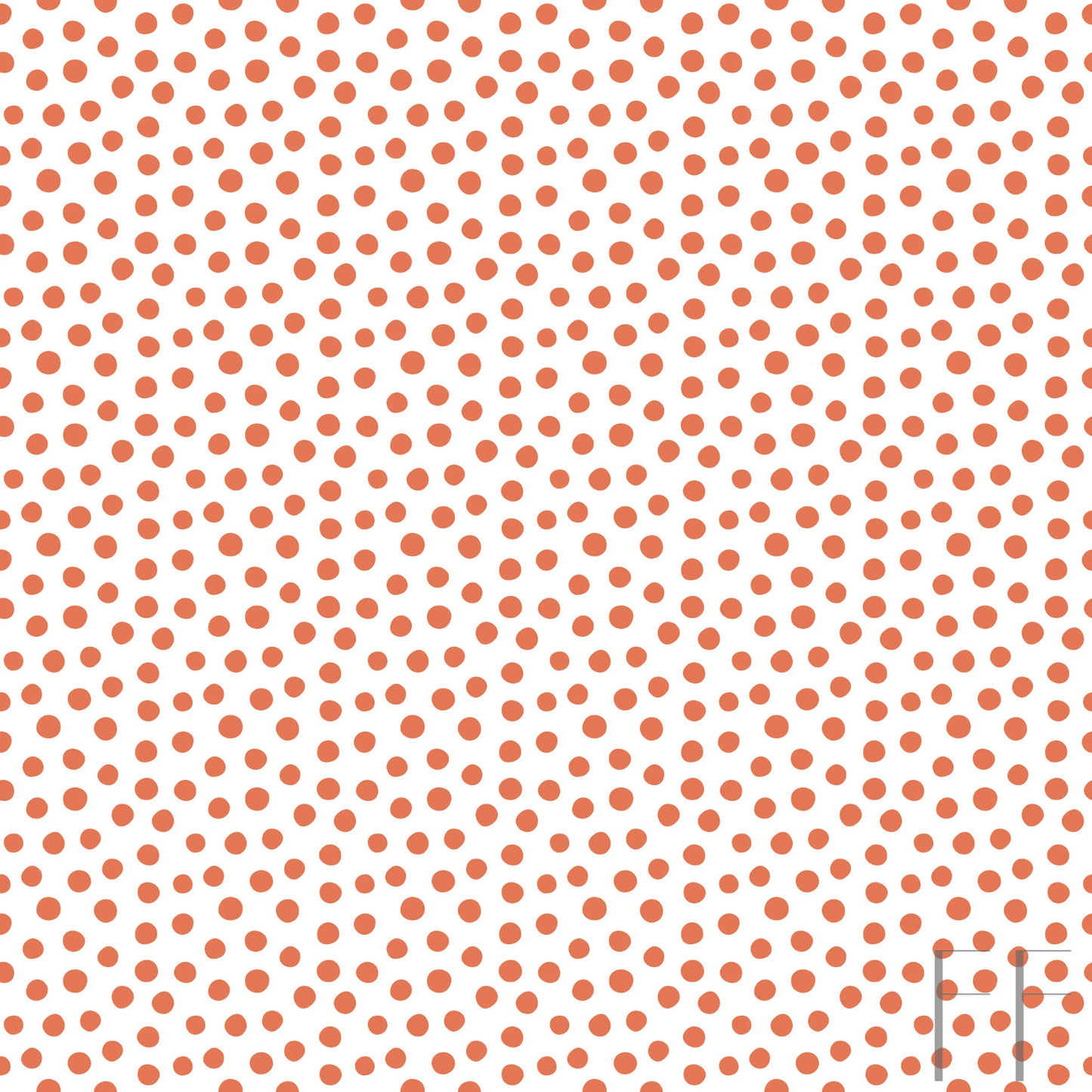 Salmon polka dot