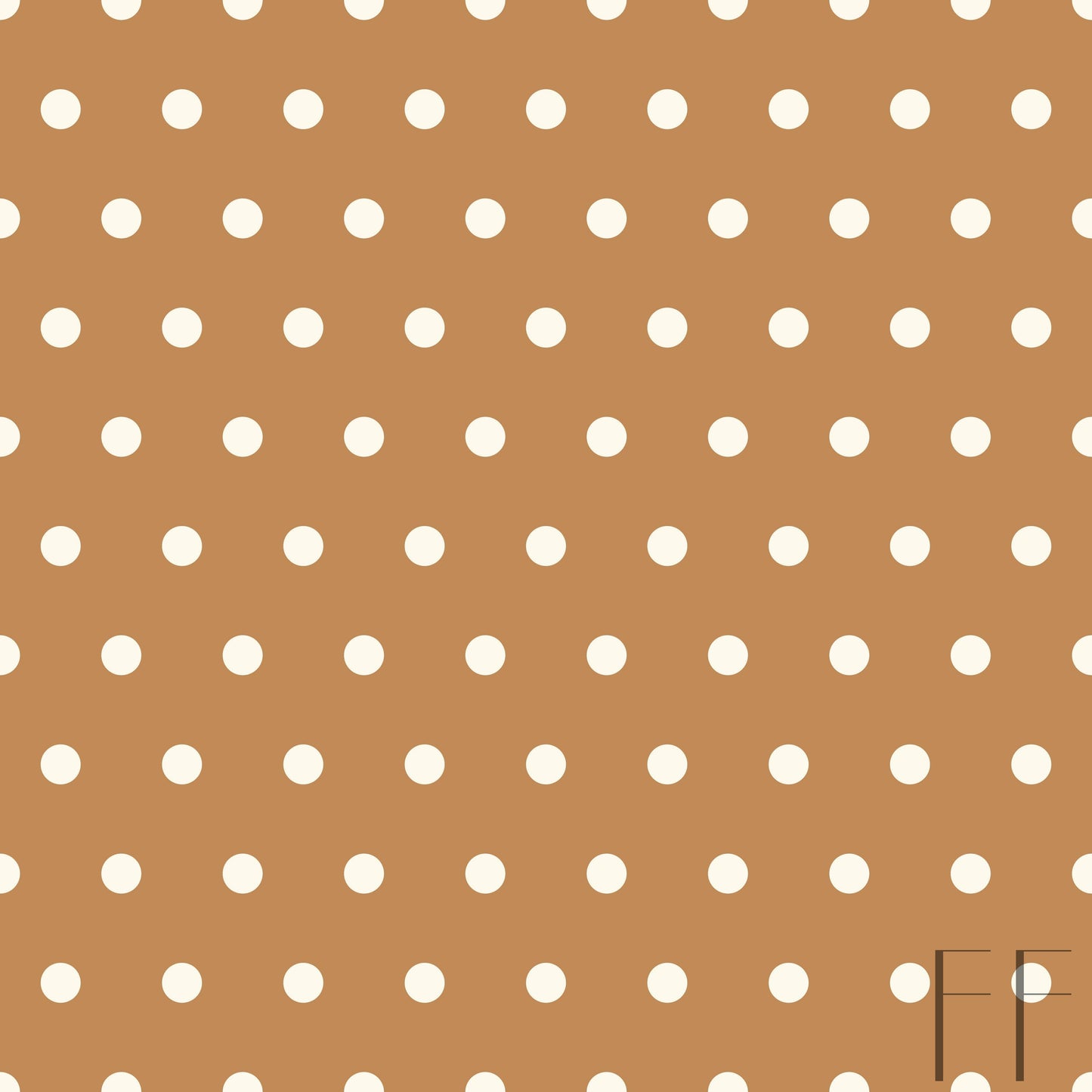 Orange Cream Small Polka Dot