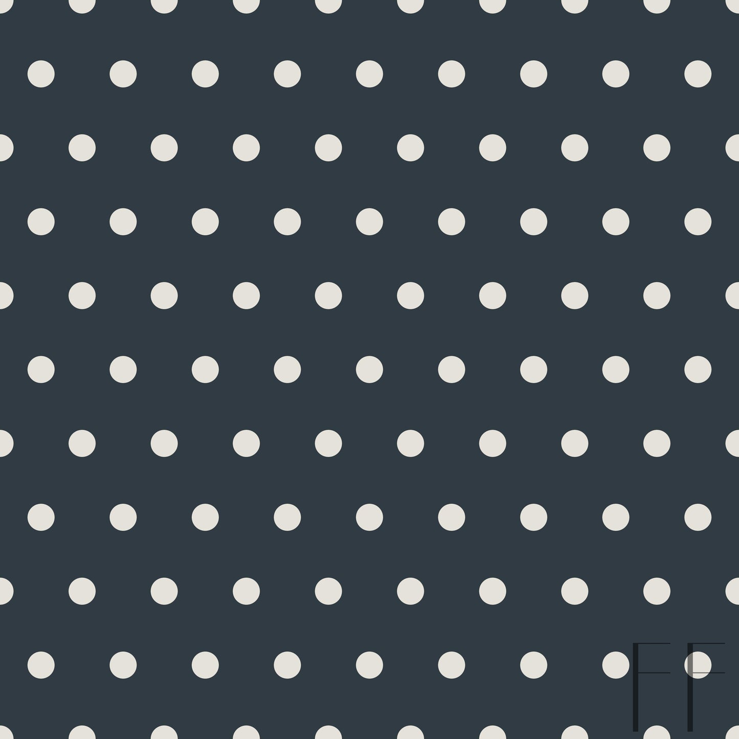 Navy Blue Polka Dot