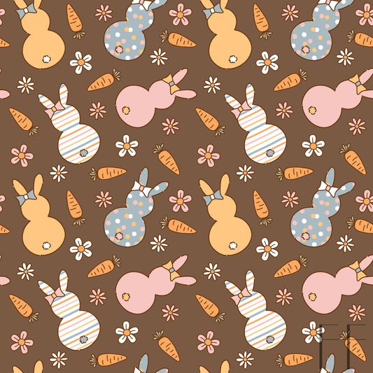 Brown spring bunny