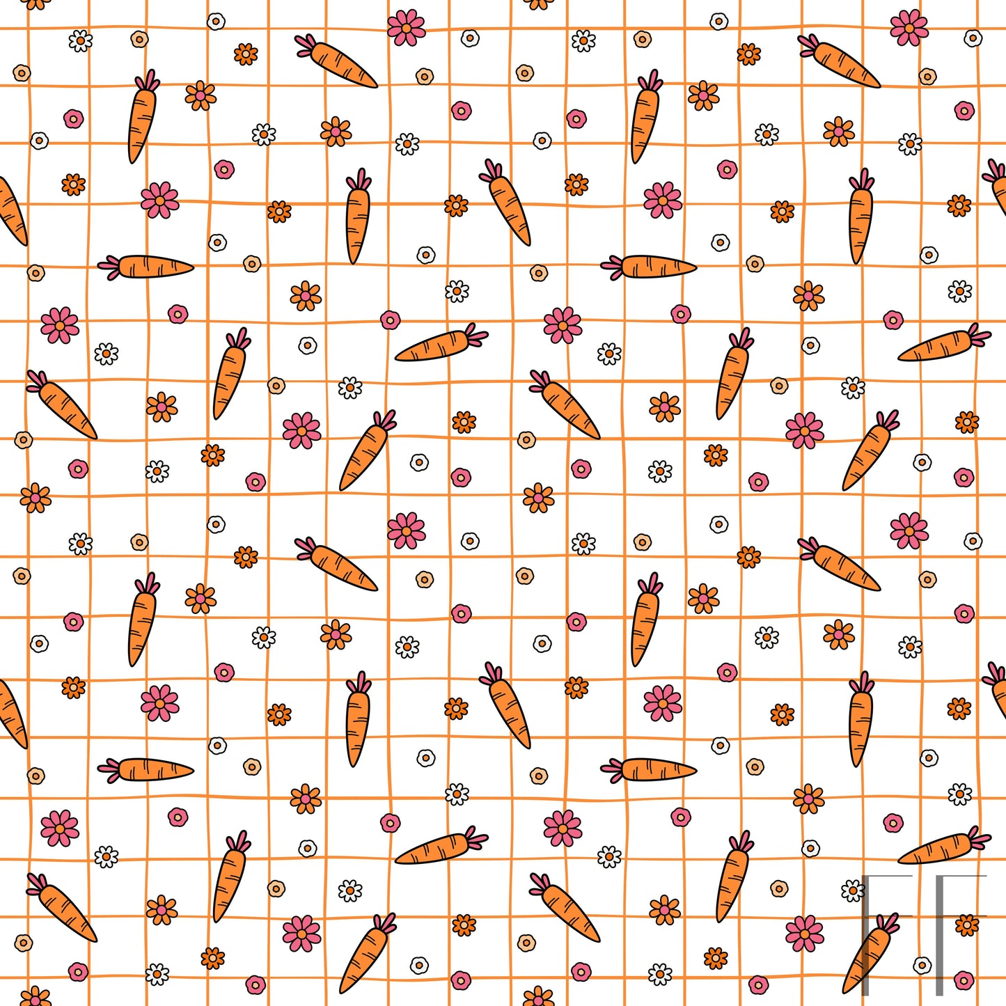Carrots with floral