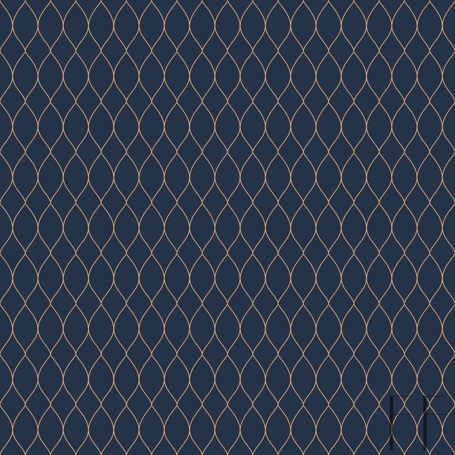 Navy and gold