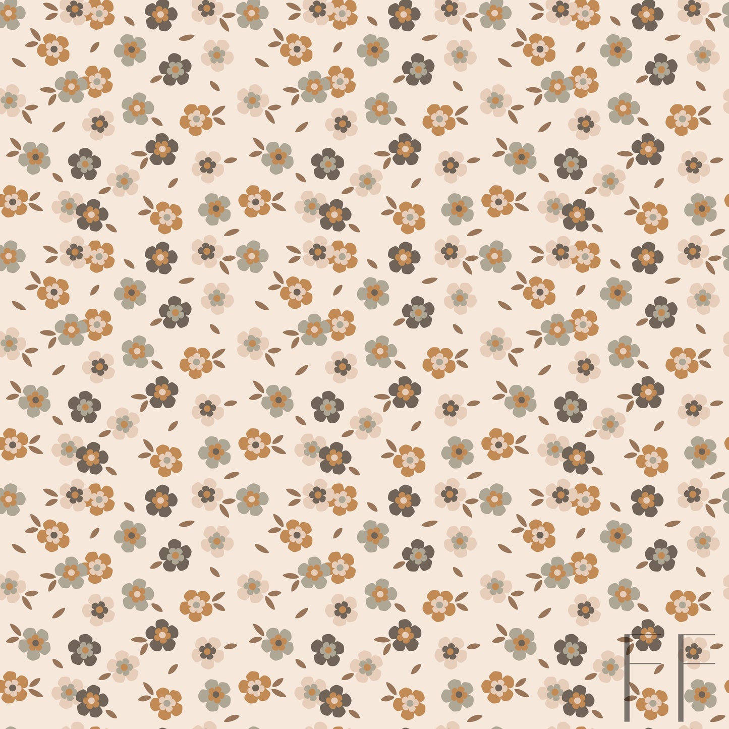 Wildflower on tan