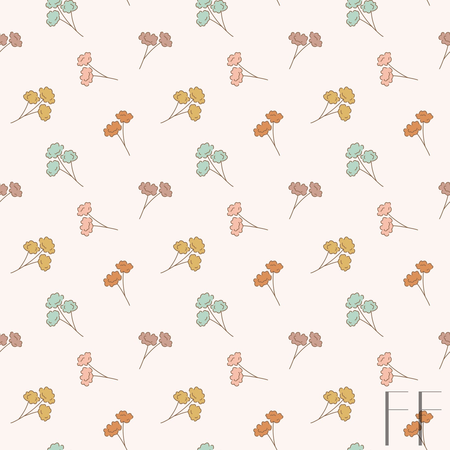 Flowers on blush
