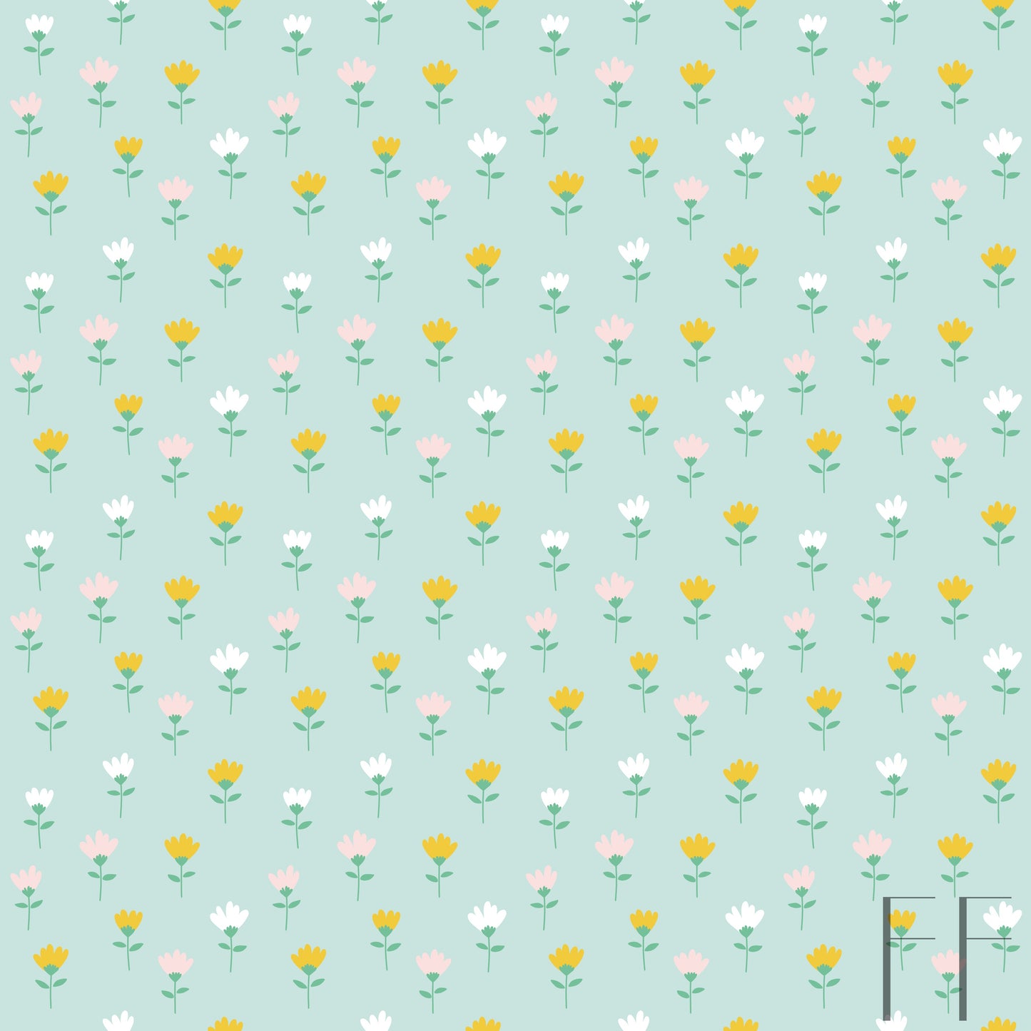 Spring florals mint