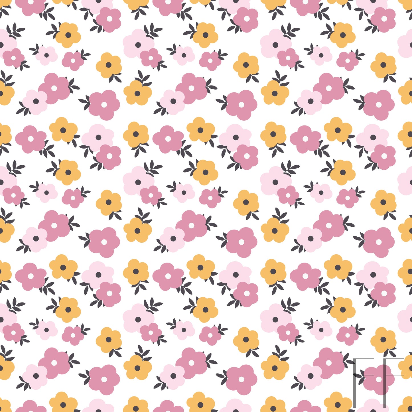 pink yellow floral