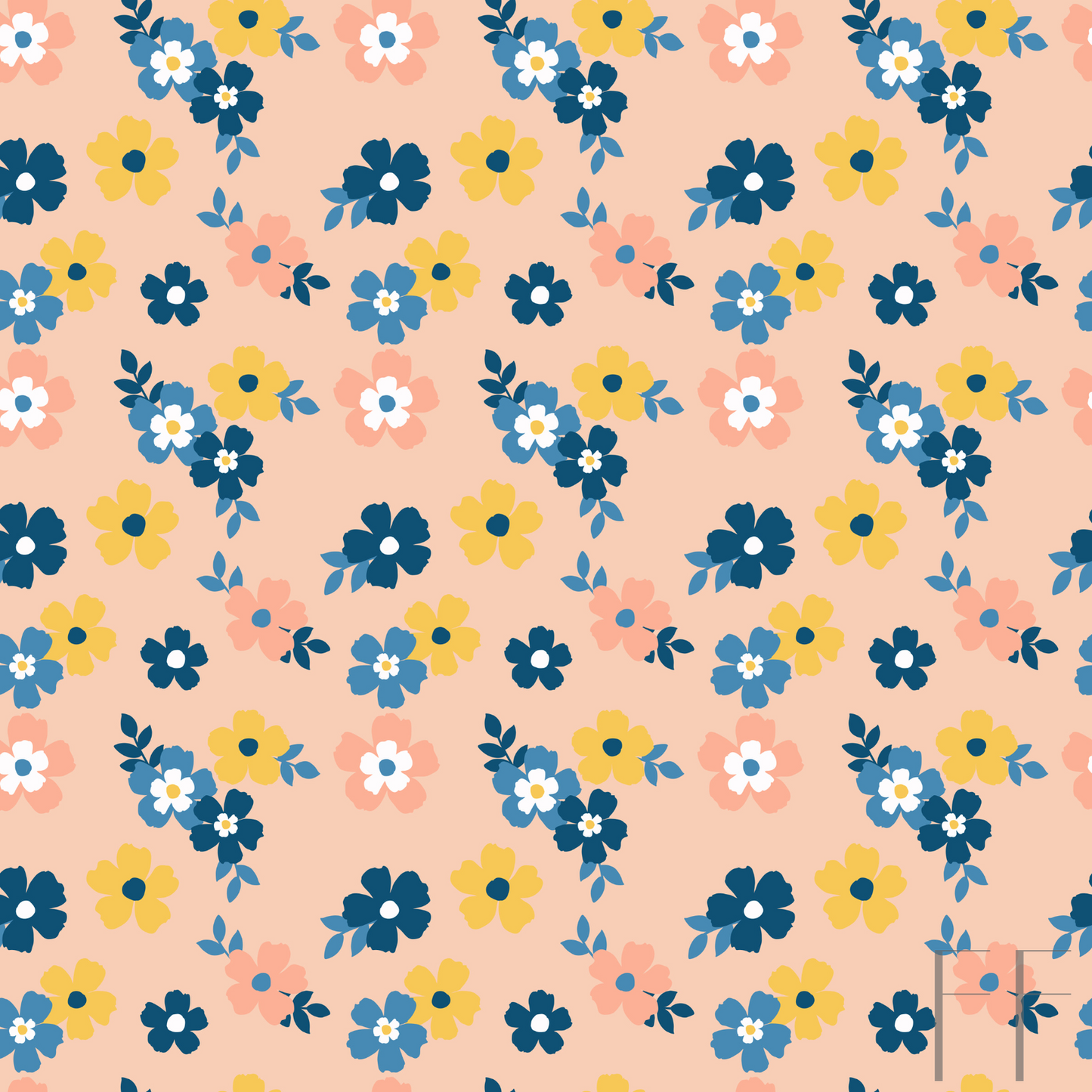 Peach floral