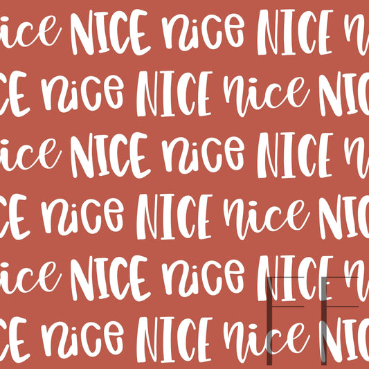 Nice Typography Light Red raspberry Pattern