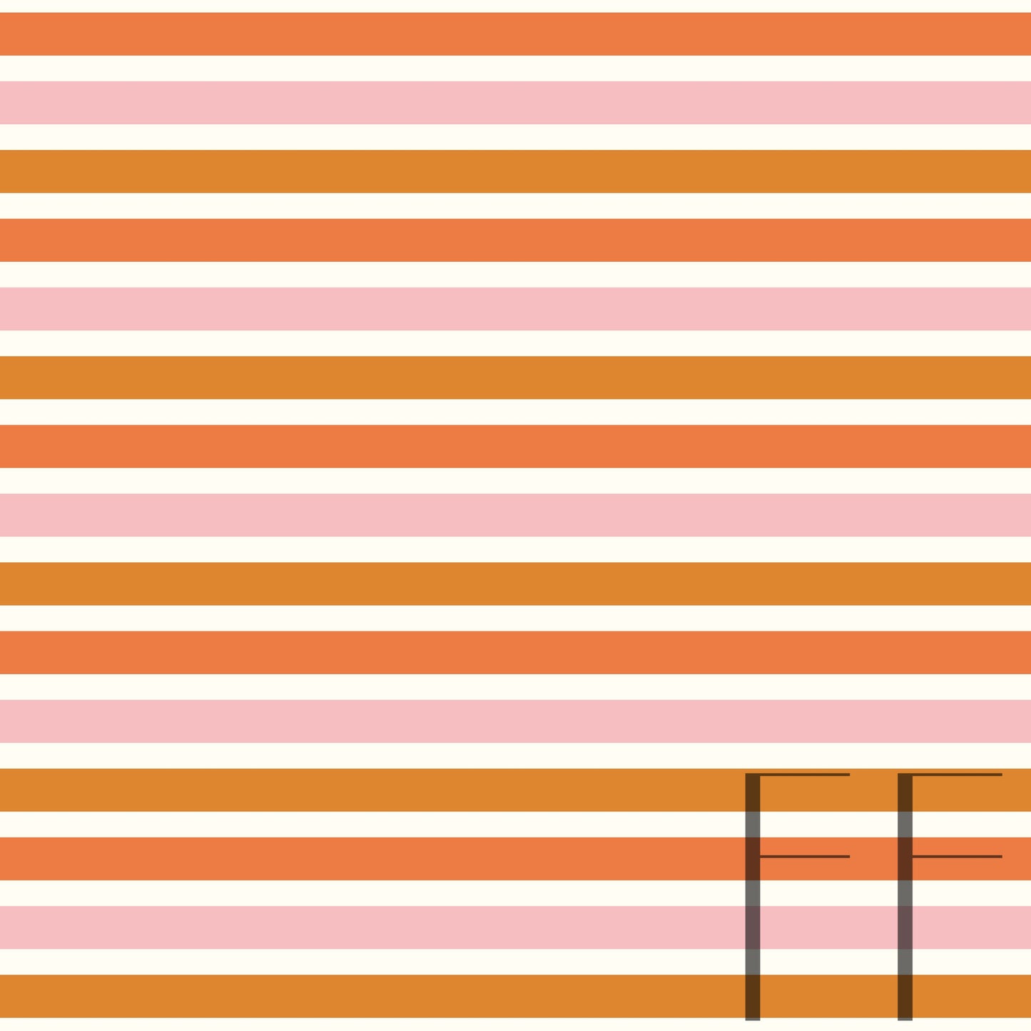 Retro Vintage Stripe Russet