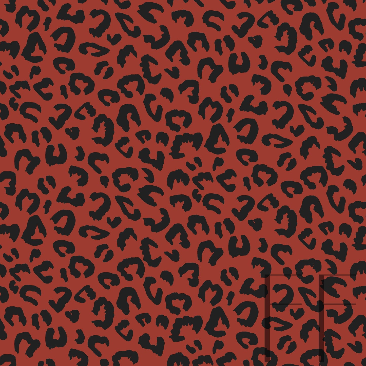 Leopard Dark Red Version 2 raspberry Pattern