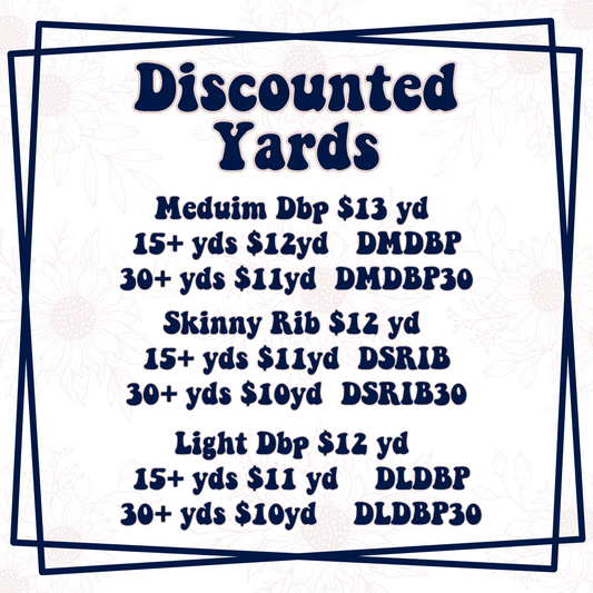 Discounted Yards