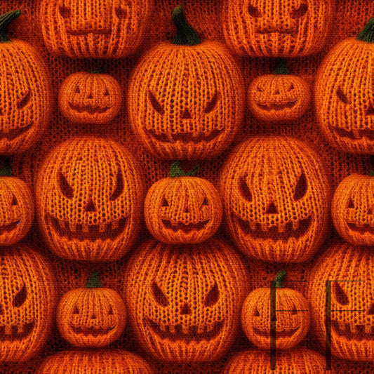 Knitted Jack O Lanterns Raspberry Pattern