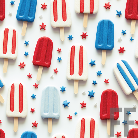 4th of July Popsicles Seamless