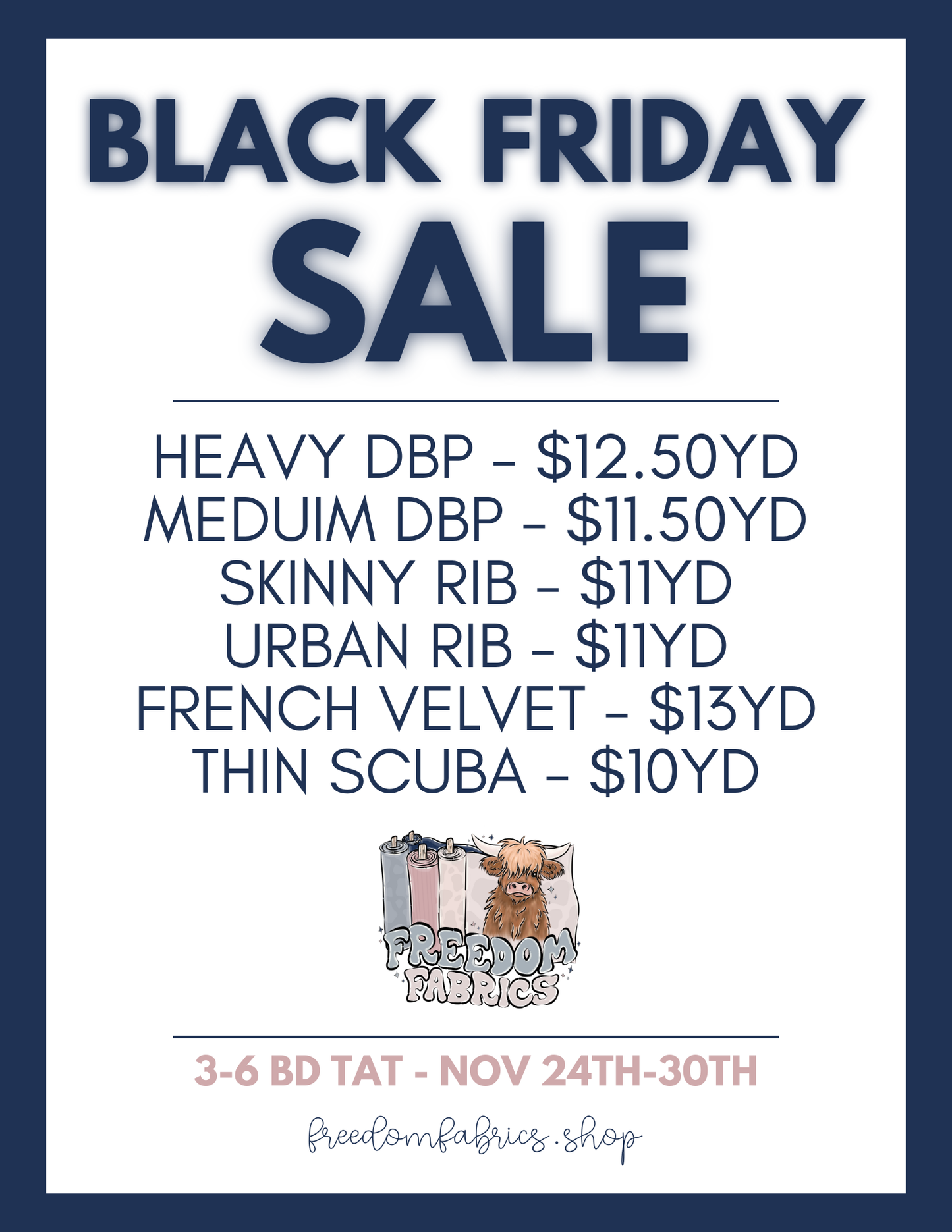 SALE 11-24