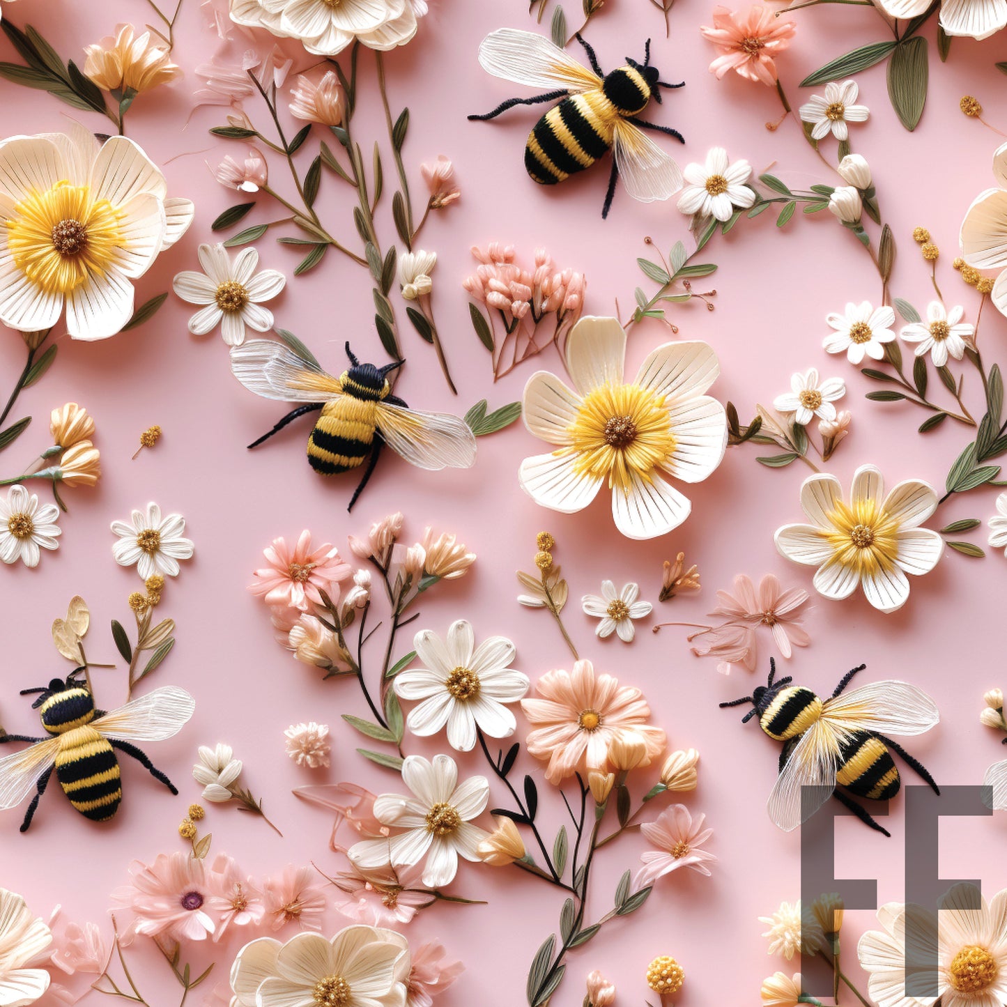 Bumblebees and Beautiful Flowers