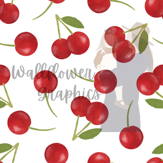 Cherries on White