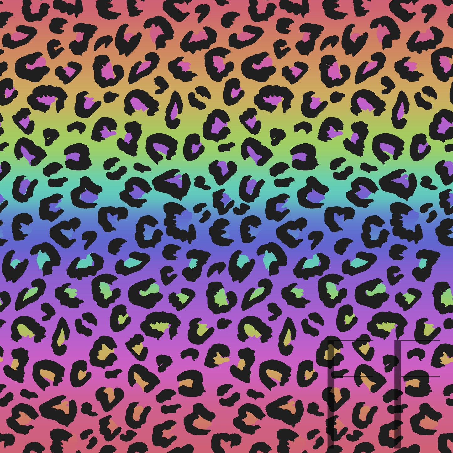 Rainbow Leopard Rotated