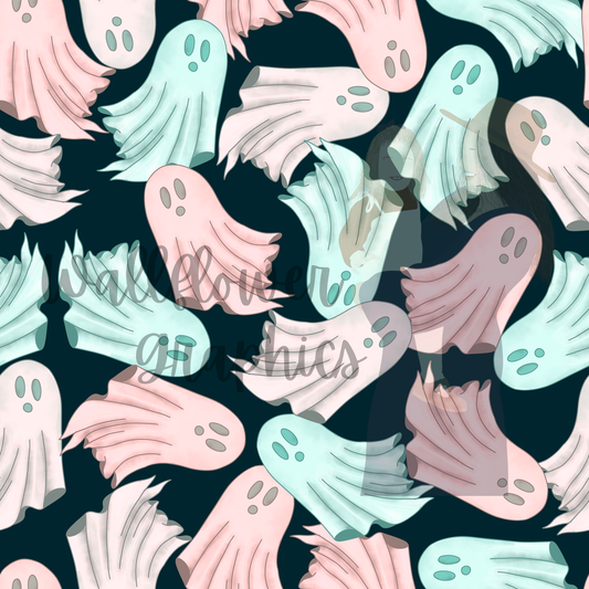 Pink and Blue Ghosts