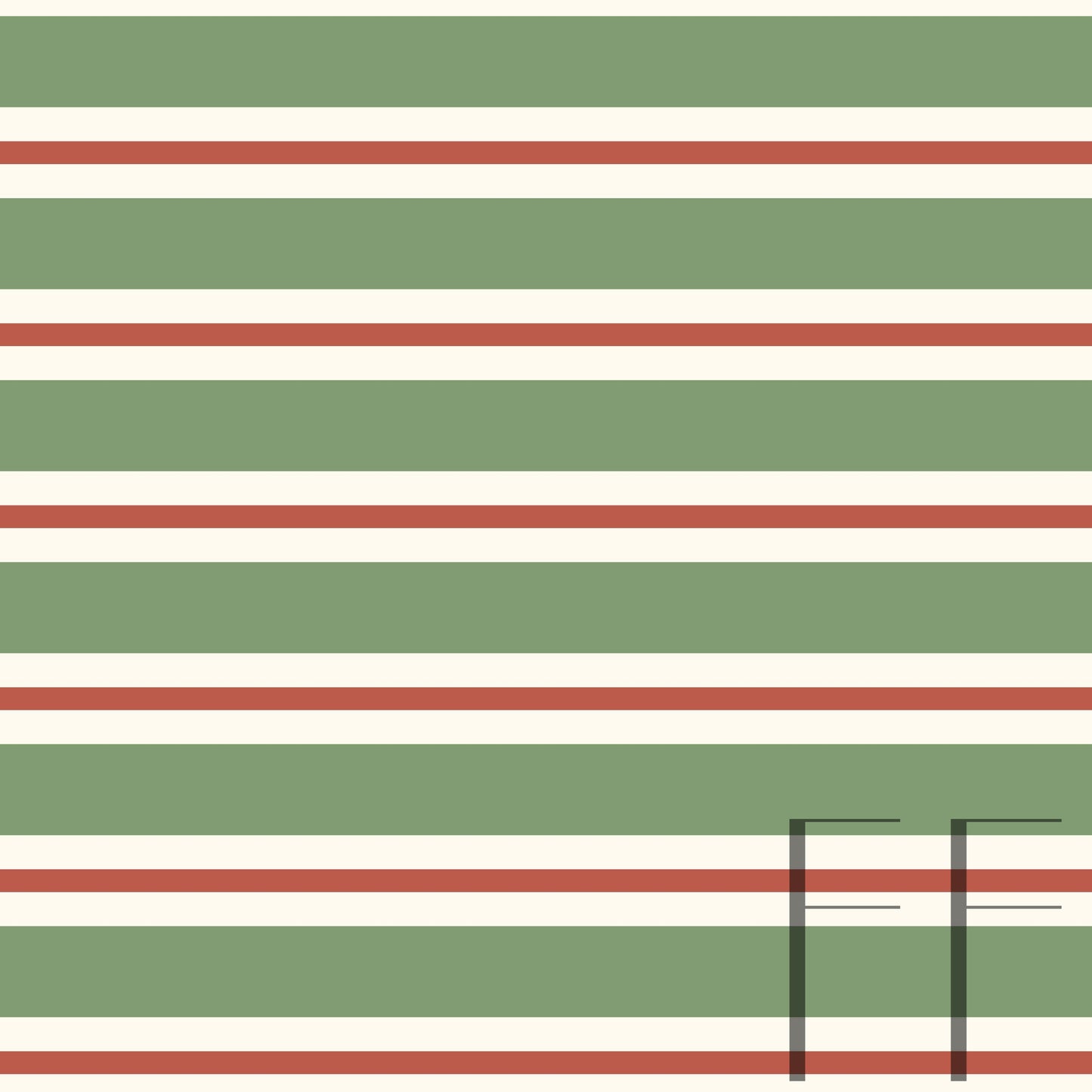 Christmas Sheep Sage Stripe raspberry Pattern