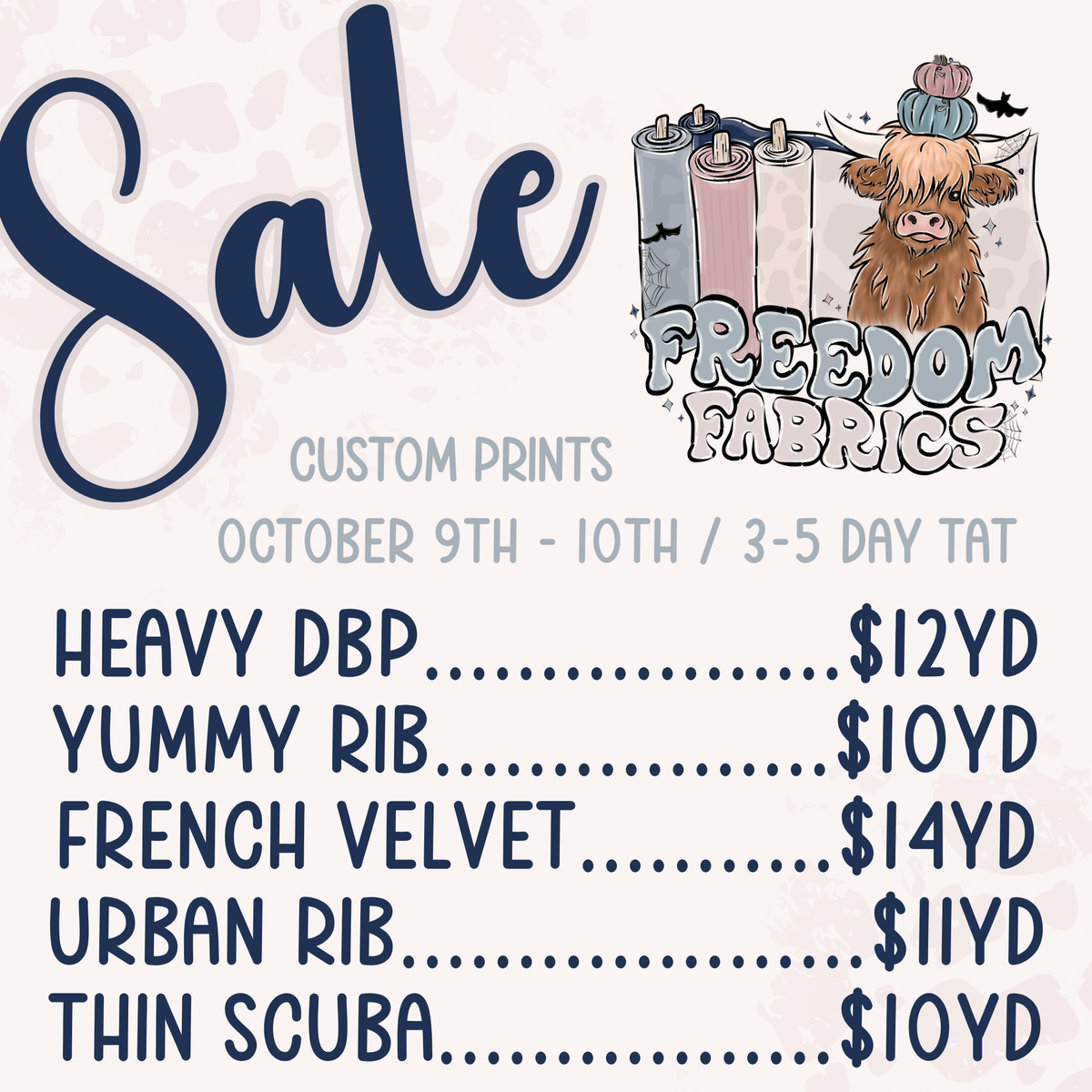 SALE 10/09