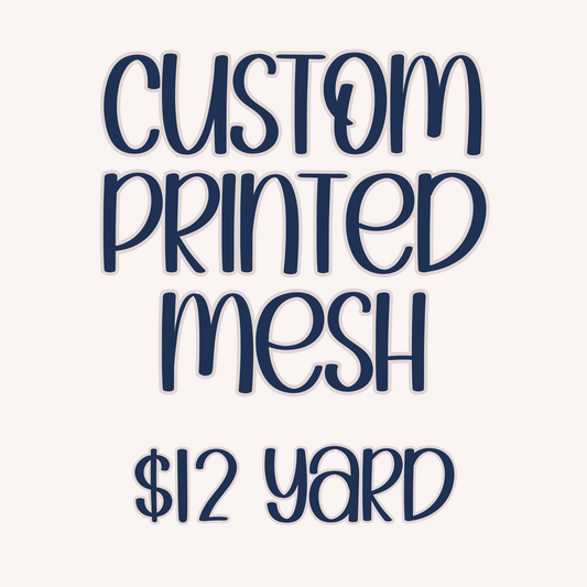 Custom Printed Mesh