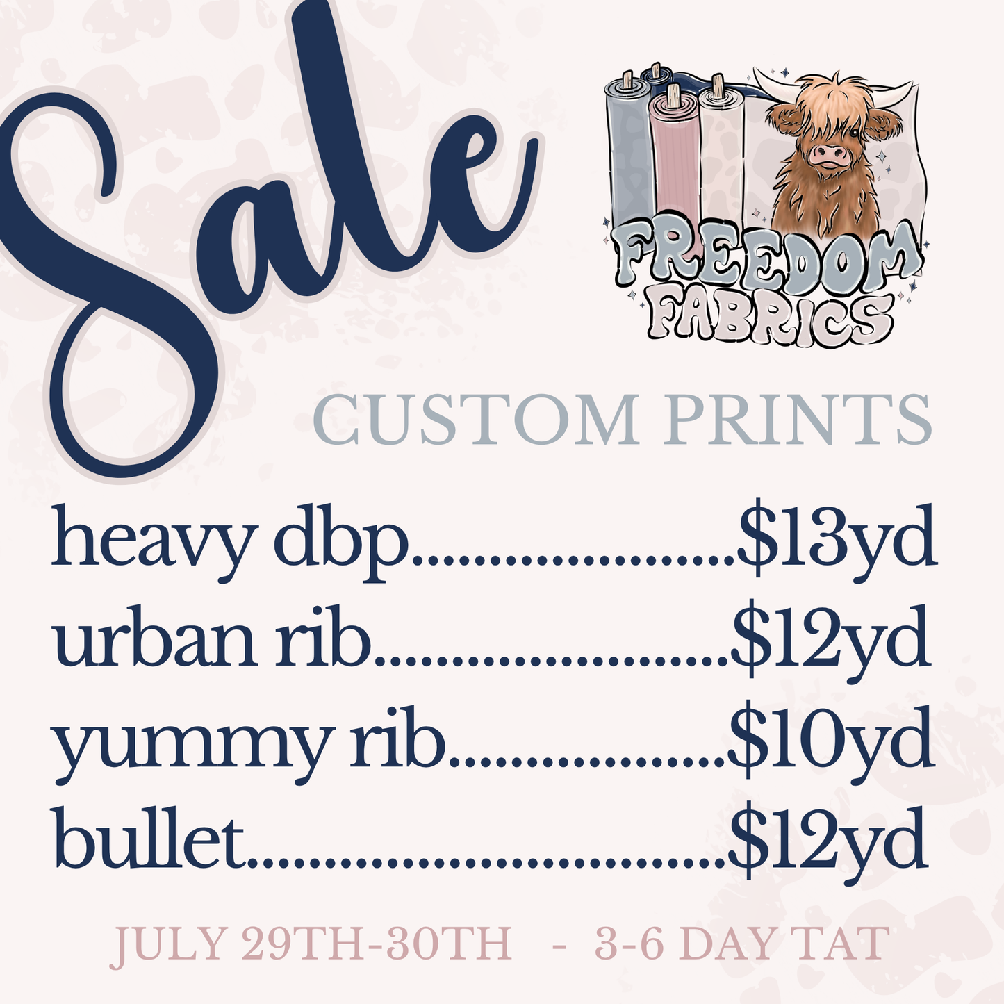 SALE 07/29