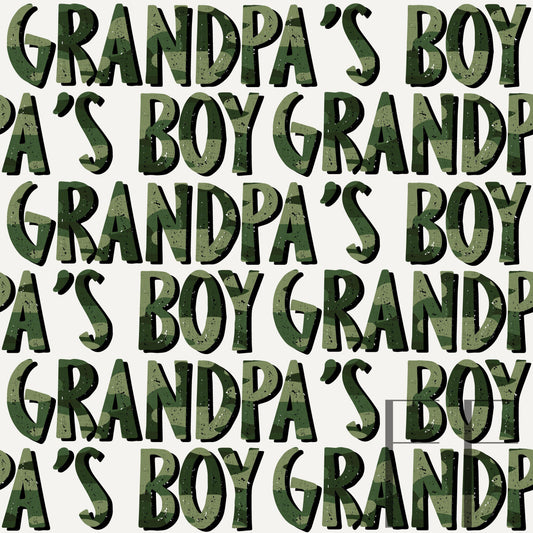 Grandpas Boy Camo Beige raspberry Pattern