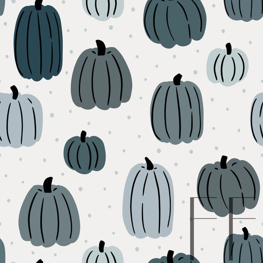 Too Cute Pumpkins Got the blues raspberry Pattern