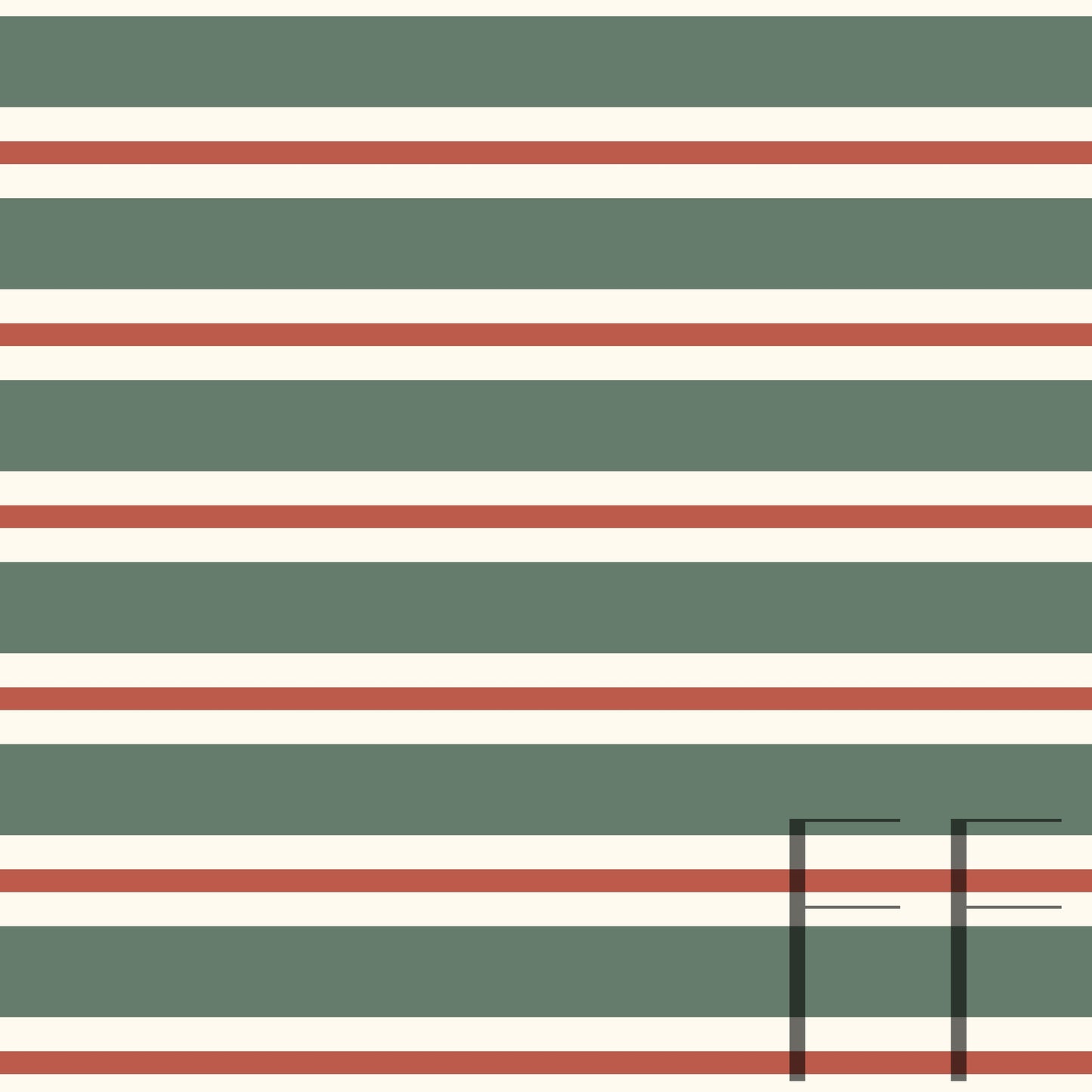 Christmas Sheep Forest stripe raspberry Pattern