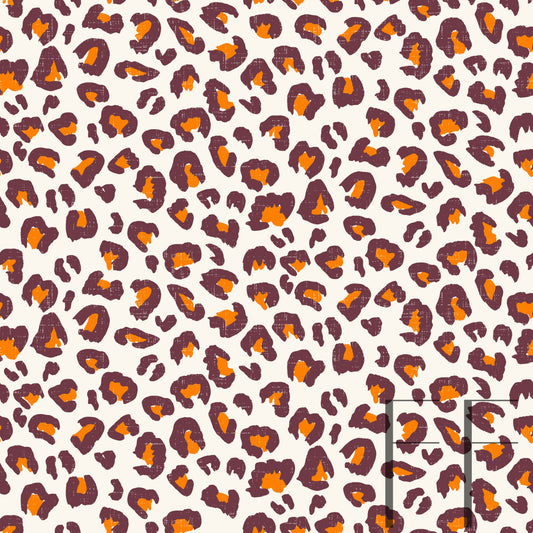 Halloween Leopard Raspberry Pattern