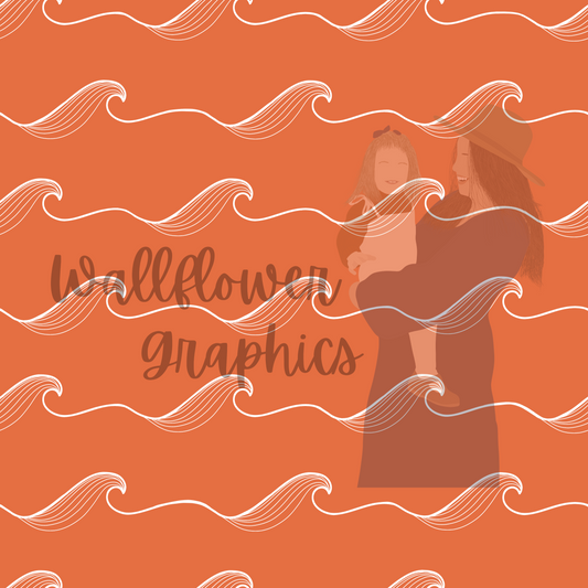 Orange Waves