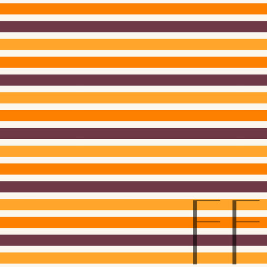 Retro Halloween Stripe Raspberry Pattern