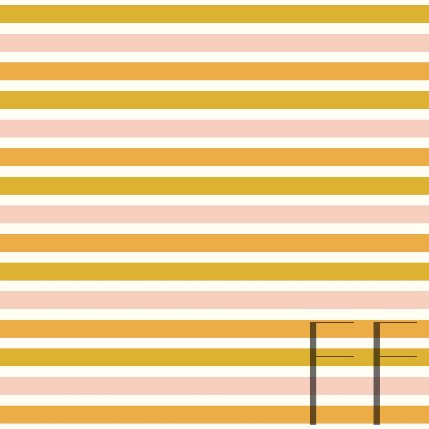 Retro Vintage Stripe Gold