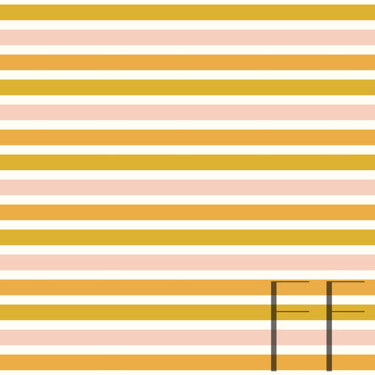 Retro Vintage Stripe Gold