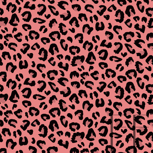 Rose Leopard Raspberry Pattern