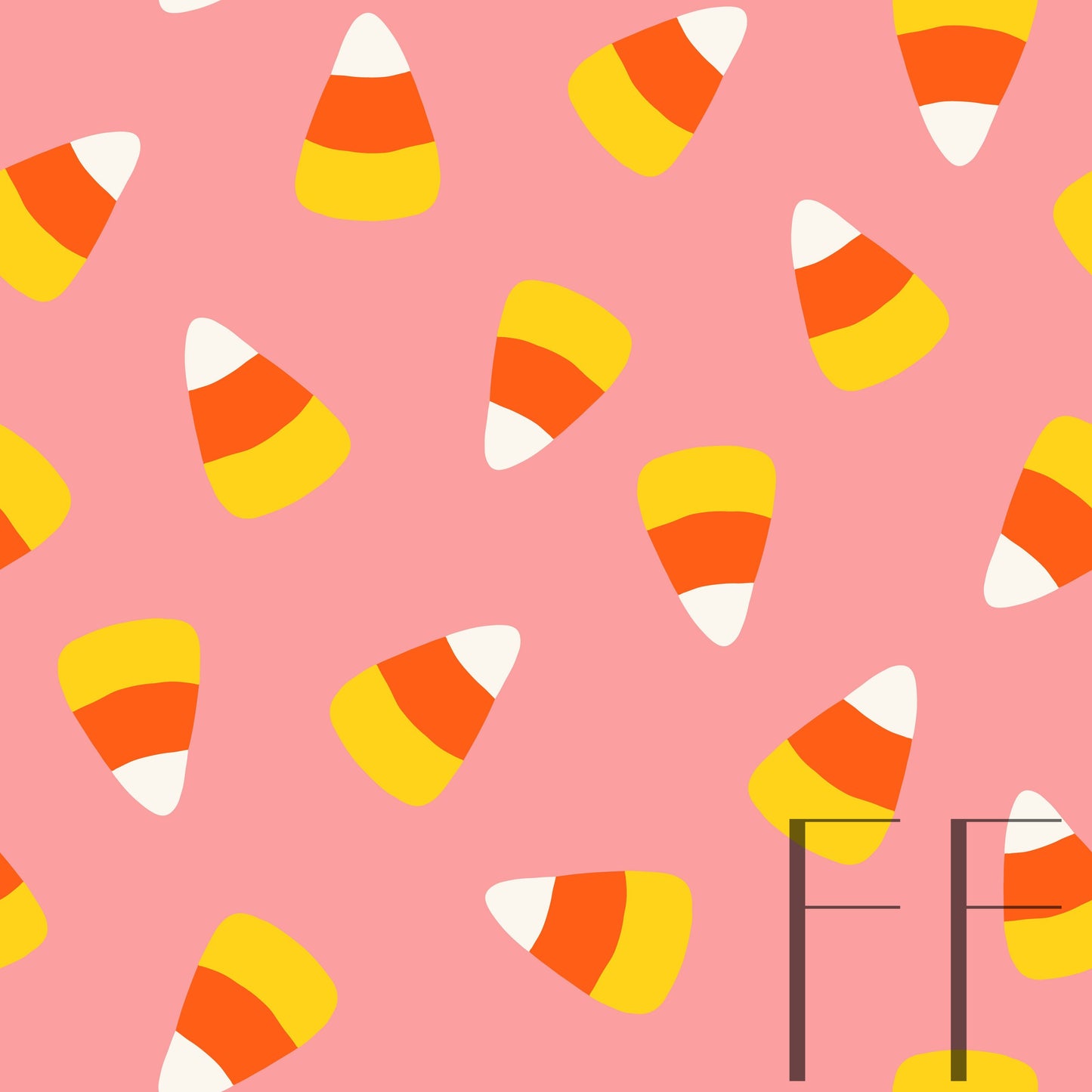 Candy Corn Toss Pink BGR raspberry Pattern