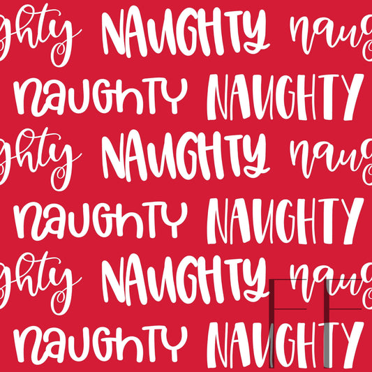 Naughty Typography Bright red raspberry Pattern