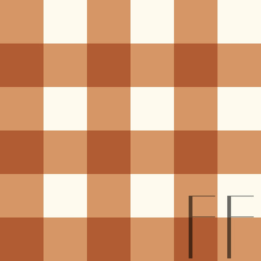 Boho Gingham Rust Raspberry Pattern