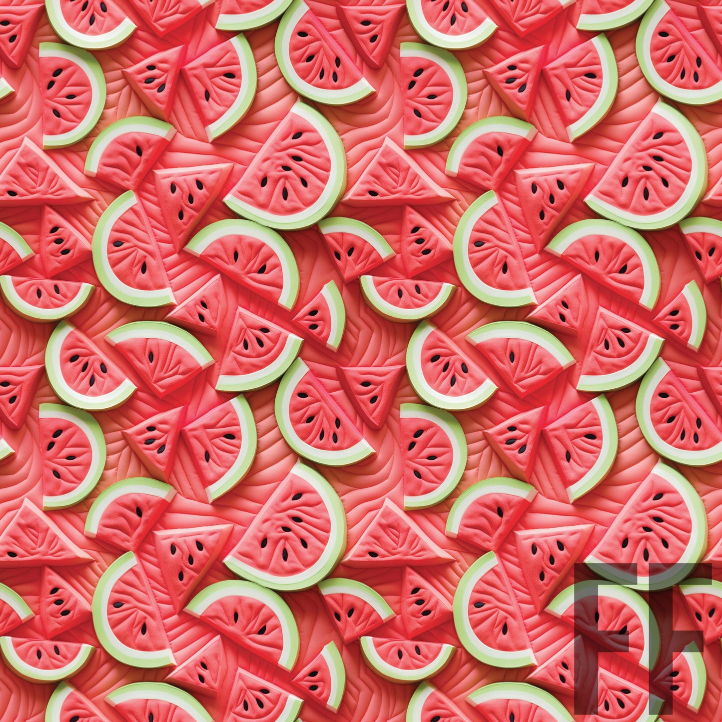 Watermelon 3d Quilt